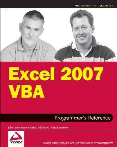 Download (Excel 2007 VBA Programmer's Reference) By Green, John (Author) Paperback on (03 , 2007) Download (Excel 2007 VBA Programmer's Reference) By Green, John (Author) Paperback on (03 , 2007)