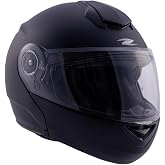 ZEUS-ZS 3050 &Ccedil;ene A&ccedil;ılır Motosiklet Kaskı Matt Black L