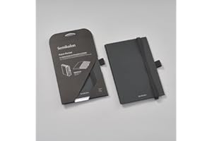 ‎SEMIKOLON Semikolon Lava Stone 370996 Notebook Pocket 3-in-1 Folding Case for Notebook A5 with Rubber Closure and Pen Loop