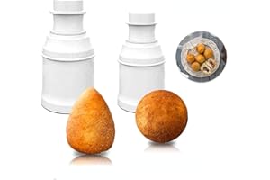 BVLGLP 2pcs Pick Your Style Arancinis Maker DIY Rice Ball Mold, Multipurpose Kitchen Meat Ball Mold, Reusable Sushi Mold DIY Handmade Bento Mould(Cone + Round)