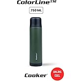 Cooker ColorLine 750 ml Paslanmaz &Ccedil;elik Termos, Yeşil