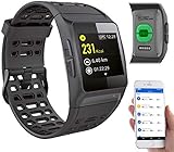 newgen medicals gps-sportuhr test GPS-Empfänger für Streckenaufzeichnung • Automatische Erkennung verschiedener Sportarten: Rennen, Fußball, Radfahren • Anzeige von Uhrzeit und Datum • Integrierter Li-Ion-Akku mit 250 mAh, lädt per USB (Netzteil bitte dazu bestellen), Laufzeit: bis zu 6 Tage, bei GPS-Aufzeichnung ca. 6 Std.