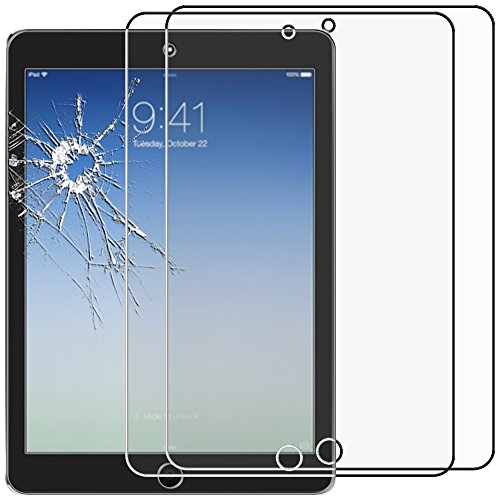ebestStar - Compatible Pack x2 Verre trempé iPad 2018 9.7 2017, Air 1 2013 Apple Film Protection Ecran Vitre Protecteur Anti Casse, Anti-Rayure, Pose sans Bulles [Appareil: 240 x 169.5 x 7.5mm, 9.7