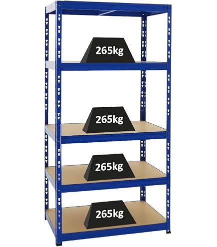 PROREGAL Étagère Charge Lourde Giant Tiger 200x90x60cm - 6 Niveaux, 265kg Par Niveau, Rayonnage Robuste