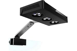 HIPARGERO Aquarium Light –3rd Generation A029 Aquarium LED Light 30 Watts with Touch Control, 5W LED Chips for Coral Reef Nano Fish Tank Marine Tanks with Timer & Screen (A029)
