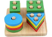 Wooden Puzzle toy Educational DIY Baby Toys Wooden Geometric Sorting Board Montessori Kids Educational Toys Building Puzzle C
