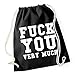 Produktbild Fuck You Very Much Gymsack Black Certified Freak