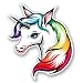 Produktbild 2 x Pretty Einhorn Vinyl Aufkleber Aufkleber Laptop Reise Gepäck Auto Ipad Schild Fun # 6704 - 20cm/200mm Wide