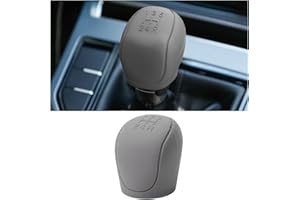 JNNJ Car Shift Knob Cover, Silicone Auto Shift Knob Cover Protection, Anti-Slip Car Knob Gear Stick Protector, Silicone Handbrake Shifter Cover, Auto Interior Accessories(Grey)