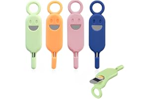 BIRWUMI 4 Stück SIM Karte Nadel, simkarten nadel, SIM-Karten-Entfernungswerkzeug, SIM Kartenträger Auswerfer Pin Auswerfen Removal Tool, Anti-Verlust