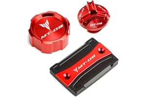 MENDIP Motorrad Bremsflüssigkeitsbehälter Deckel Öleinfülldeckel Für Ya&maha MT09 SP 2020–2023 MT-09 Tracer 900/GT 2014–2019 Motorrad Vorne Und Hinten Bremsflüssigkeitsbehälter-Abdeckung