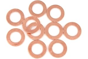 X AUTOHAUX koppar brickor platt tätning ring för bil 10 stycken