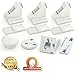 Premium Child Safety Cabinet Locks - Set of 4 Magnetic Cabinet Safety Locks - No Drilling! 5 Minuets and The House Is Protected