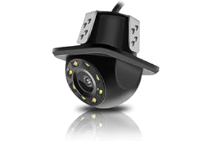 ASVEGE Telecamera di backup per auto, telecamera di retromarcia per auto 8 LED visione notturna, impermeabile antipolvere 170°Angolo ampio universale per auto, SUV, veicoli, camion