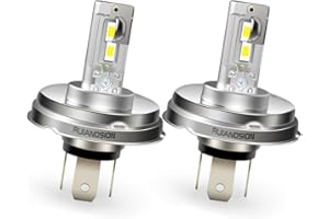 Ruiandsion 2 unidades P45T LED Bombilla Faro Motor R2 Luz de día en marcha 4000 lúmenes Super Bright DC 12 V -18 V para faros de moto Scooter Faro delantero Luz de día en marcha