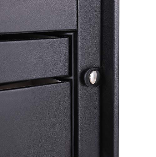 Songmics Schmuckkästchen Schmuckkoffer mit 2 Schubladen Spiegel JBC121B - 9