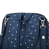 S-ZONE 16 Taschen Baby Windeltasche Wickelrucksäcke Organizer Wasserdicht Multifunktionale Oxford Stoff Reiserucksack mit Wickelauflage und Kinderwagen Riemen - 8