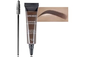 FILFEEL Gel Sourcils, 10 ml Gel à Sourcils Professionnel Teinture de Couleur de Sourcil Imperméable Longue Durée avec Brosse à Sourcils pour le Maquillage des Sourcils Gel pour Sourcils Femme (4#)