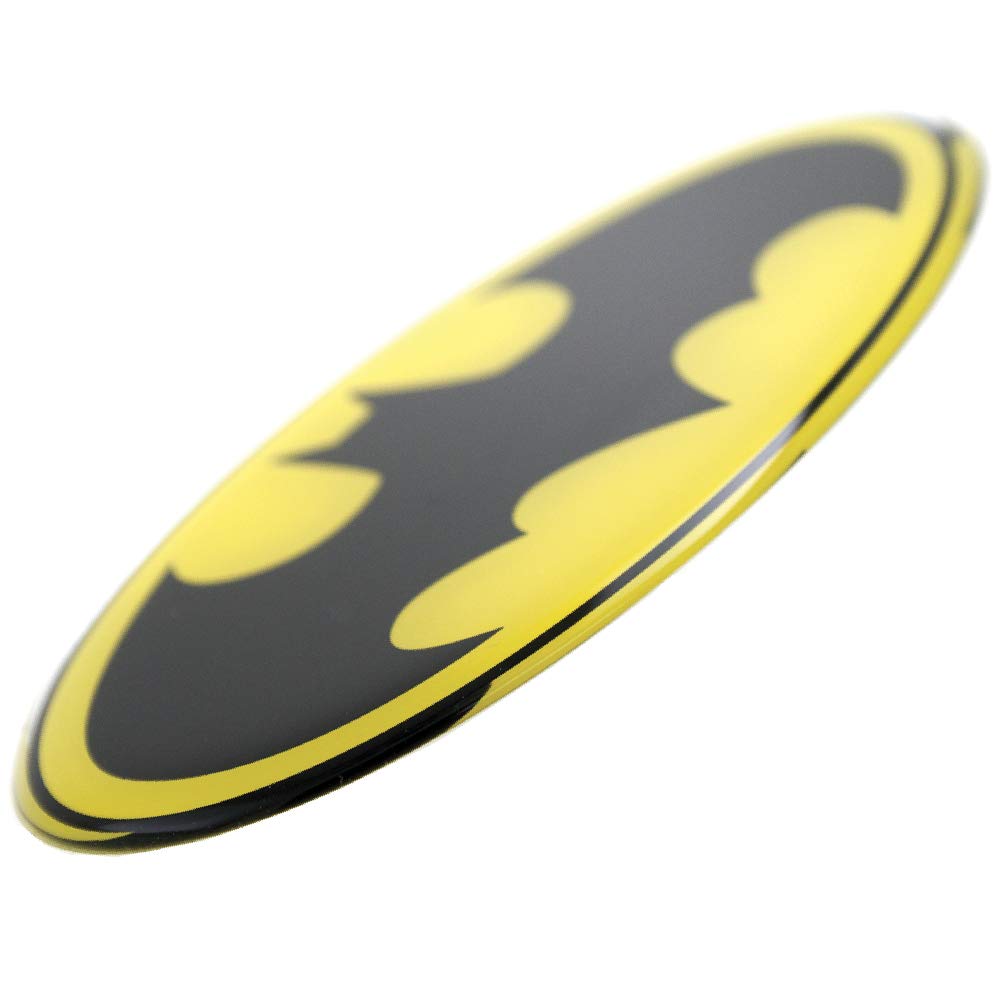 Fan-Emblems-Batman-Logo-Auto-Aufkleber-gewlbtschwarz-gelbChrom-Finish-DC-Comics-Automotive-Emblem-Aufkleber-Gilt-leicht-fr-Autos-LKWs-Motorrder-Laptops-Handys-Windows-Fast-Alles