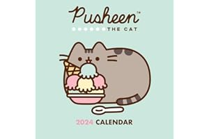 Pusheen 2024 Calendar, Month To View Square Wall Calendar, Official Product