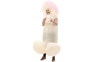 NAISEE WENZPING Traje Inflable Adulto,Vestido inflable,Traje de Halloween Rosa Trajes,Traje Inflable de una Pieza Ropa Divertida para la Fiesta de Soltero de Halloween Blow Up para Adultos