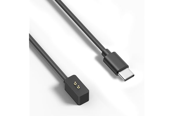 Tobfit laddkabel laddare för Xiaomi Redmi Watch 3 Active/5 Active/5Lite/5/4/Band 2, Xiaomi Mi Band 10/9/8/9Pro/8Pro/9Active/8action, 1 m USB C-klocka, magnetisk laddningskabel