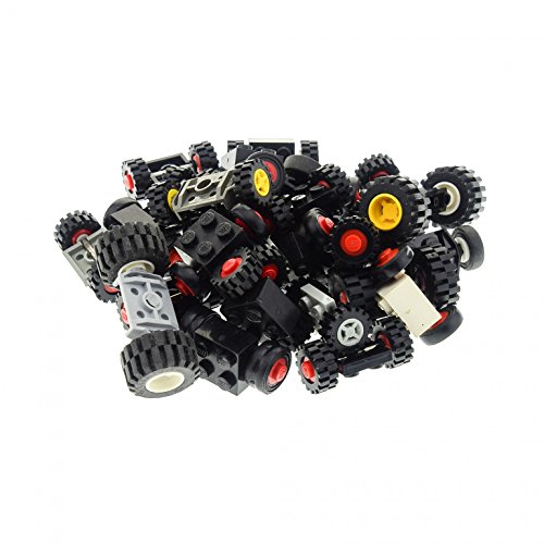 Preisvergleich Produktbild 30 Achsen mit Rädern Rad Räder zufällig gemischt Lego B74