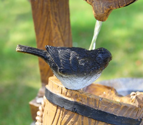 Solaray Solarbrunnen Solarbetriebener Gartenbrunnen Wunschbrunnen, Mehrfarbig, 74cm x 31,5cm - 3