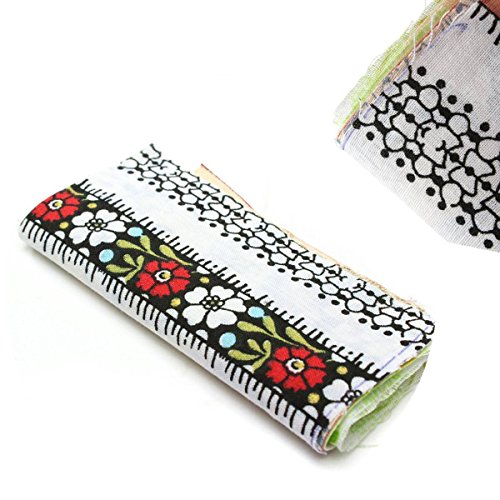 KING DO WAY 60 Stueck Stoffpaket Stoffreste Stoffpaket Patchwork Stoffe Reste Baumwolle DIY 10cm x 10cm - 3