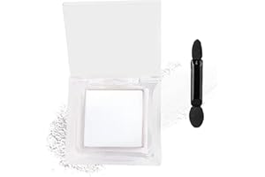 ZOEYSHINE Snowlight White Matte Eyeshadow - High Long-Lasting Single Eyeshadow Palette, Smooth Pressed Powder, Waterproof & Smudge Proof Eye Shadow with Brightening Effect
