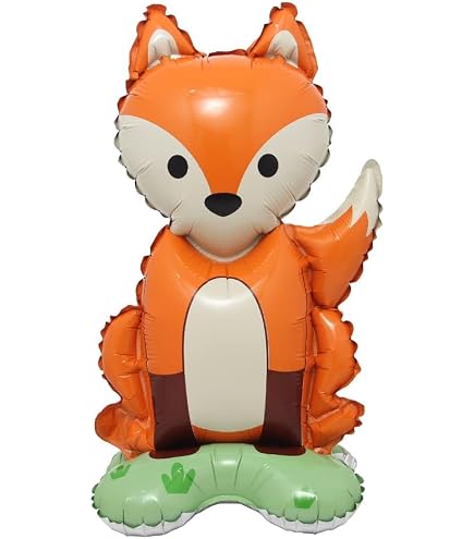 Folienballon Waldtiere – Fuchs, Ca. 67 Cm Groß, Für Luft Oder Helium