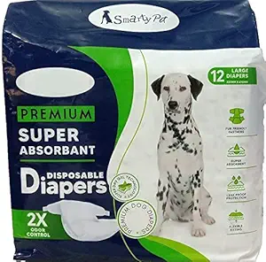 Woofy Pet Disposable Female Puppy Dog Diaper, Dog Diaper/Physiological Pants/Sanitary Cotton Underwear Nappy (Medium)