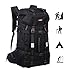 Produktbild Marqie 55L Rucksack Wasserdichter Großer Wanderrucksack für Wandern, Bergsteigen, Trekking, Fahrradfahren, Reisen, Camping, Sport und Andere Outdoor Aktivitäten. Schwarz