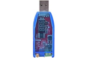 WALFRONT Regulador de Voltaje CC a CC 5 V a 1-24 V Módulo Convertidor Elevador/Reductor Descendente Módulo de Fuente de Alimentación de Potenciómetro Ajustable USB