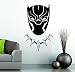 Produktbild Black Panther Wakanda King Kopf Maske Superhero Kinder Geschenk Deko Art Wandtattoo Vinyl Autoaufkleber, schwarz