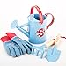Produktbild Worth 4 Stück Kinder Kinder Gartengeräte Set mit Gießkanne, Garten Kelle und Kultivator, Schutzhandschuh, tolles Geschenk für Kinder zu verbessern Ihre praktischen Ability