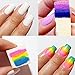 NUOLUX 12pcs Gradient Nails Soft Sponges for Color Fade Manicure (White)