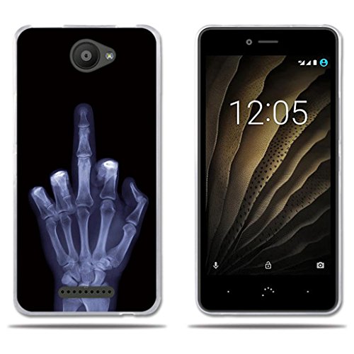 FUBAODA,Funda BQ Aquaris U Carcasa de Silicona Transparente TPU