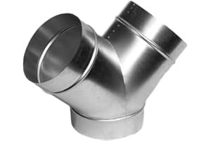 SWIFTAIR Y Piece Metal Equal DUCTING Connector Fans HYDROPONICS 4" 5" 6" 8" 10" & 12" (5" 125mm)