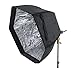Produktbild Life of Photo Studio Clip-Softbox 6 Eckig 60x60cm Nylon mit Kugelkopf und Blitzadapter