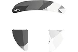 Xtrfy Glass Skates, stopki myszy wykonane z wytrzymałego szkła glinokrzemianowego, kompatybilne z myszami do gier Xtrfy MZ1/MZ1 Wireless, zapewniające szybki i precyzyjny poślizg, Litus White
