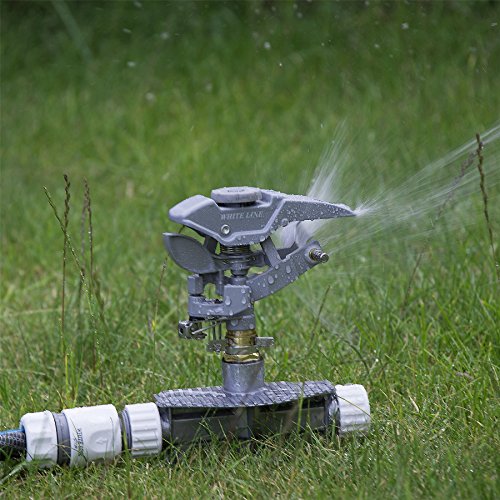 Professional Impulse Metall 3 x Spike Garten Sprinkler Hozelock kompatibel Spritze Heavy Duty - 2
