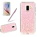 Produktbild Girlyard Silikon Glitzer Hülle für Galaxy A8 Plus 2018, Luxus Variable Farbe Pailletten Muster Shinning Case Weiche TPU Bling Backcover Ultra Dünn Flexibel Rubber Etui und Anti Rutsch Kratzfeste Schutzhülle für Samsung Galaxy A8 Plus (2018) - Rosa
