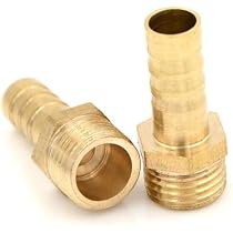 Raccordo A Gomito 90° In Ottone Da 8 Mm A 1/8 BSP – Connettore Per Tubo Con Filetto Maschio E Attacco Spinato - 5
