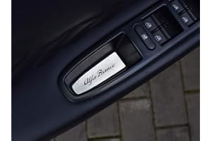 AUTOCOVR Cubierta De Acero para Alfa_Romeo 159-4 Piezas decoración de la puerta Placa Inox Metal Cepillado Interior Personalizados Hechos a Medida Tuning