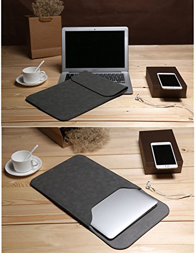 HYZUO Wildledern 13-13 3 Zoll Wasserdicht H  lle Notebook Tasche Laptoptasche f  r 13 3  Macbook Air Pro Retina 12 9 Zoll iPad Pro Hp Spectre x360 13 