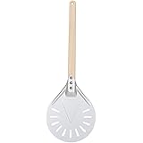 shadiao Perforated Pizza Peel, 7/8/9 Inches, Pizza Turning Peel for Homemade Pizza Bread Bakers