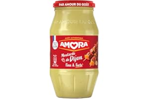 AMORA - Moutarde de Dijon - Fine et Forte - goût incomparable et authentique - 430g