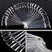 Ularma 50Pcs Nail Art False Tips Sticks Practice Display Fan Board Design Tools (Clear )