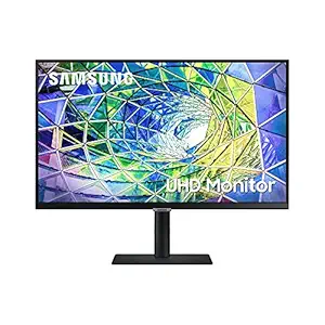 Samsung 8 Series 68.4 cm (27 inch) 4K UHD (3840x2160) Computer Monitor, IPS Panel, USB-C, HDR10 (1 Billion Colors), Height Adjustable Stand, Energy Star, Intelligent Eye Care LS27A800UJWXXL (Black)